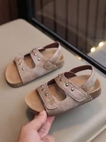 Kinderschuhe Sommer Mädchen Sandalen Jungen Römische Schuhe Kinder Strandschuhe Kleinkindschuhe - Khaki - Übersicht 1