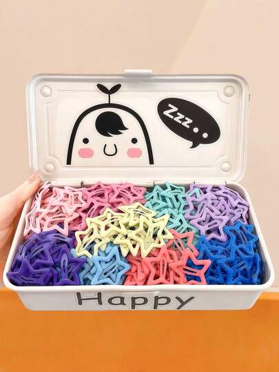 50 piezas/Set Pasadores de pelo con forma de estrella de colores, pasadores de pelo de color macaron pastel, tonos vibrantes pero armoniosos, adecuados para diferentes atuendos y maquillaje, ideales para niñas y mujeres, versátiles para uso diario, citas, fiestas y talla grande ocasiones, pasadores de pelo, hebillas para el cabello, accesorios para el cabello, accesorios para la cabeza, accesorios para el cabello para mujeres, horquillas