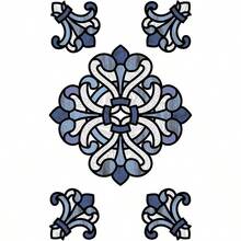 MX   InHome NH2425 Medici - Vinilo Decorativo para vidrieras Color Azul 38 x 22 8 cm - pizarrnyazulmarino - Ver 3