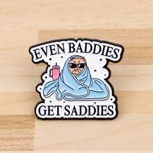 EVEN BADDIES Slogan Enamel Lapel Pin - Unique Badge For Backpacks And Clothes