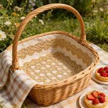 Dantelă elegantă de înaltă calitate, 1/5 yarzi, pentru cusut, dantelă aurie luxoasă - design floral și evantai delicat, ideal pentru bricolaj, îmbrăcăminte, lenjerie intimă, împachetare cadouri și articole de Ramadan - Multicolor - Vizualizare 5