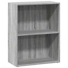 Estantería vidaXL Sonoma gris 60x30x77 cm Material a base de madera - Gris - Ver 3