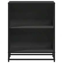 Bibliothèque vidaXL Noire 60x35x76 cm Matériau à base de bois - Noir - Voir 4