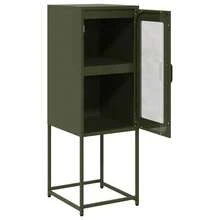 Buffet vidaXL Vert olive 36 x 39 x 107 cm Acier laminé à froid - Vert - Voir 7