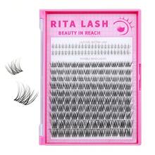 RITALASH 154/168pcs Upgraded 2.0 Eyelashes, Super Dense, Waterproof, Long-Lasting | Venus, Fairy, Floral | Natural Daily, Thick, Cartoon Style | Beginner-Friendly DIY Lashes, Create Perfect Makeup | Essential Lash Set - Black - View 13