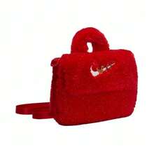 Nike 靈蛇迎新系列 時尚簡約休閒 織品 單肩手提包 女款 紅色 - 紅色 - 查看 5