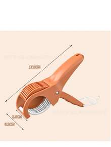 1件装简易家用不锈钢蔬果切片器，不锈钢材质，快速均匀切片，适用于厨房烹饪/沙拉制作/日常备餐/轻食烹饪，多功能手动切菜工具，可切黄瓜/香蕉/洋葱/辣椒，可用洗碗机清洗，母亲节、父亲节、新年厨房必备佳品 - 彩色 - 查看 11