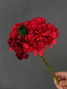 1pc Vintage Frayed Hydrangea Artificial Flower Decor, Living Room Decoration, Tabletop Floral Arrangement - Multicolor - View 15