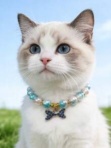 1 Piece Pet Color Bone Necklace; Adjustable Neck Size; Cat Necklace; Dog Necklace; Pet Supplies - Multicolor - View 13