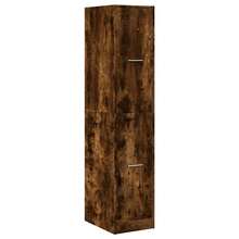 Mobiletto da farmacia vidaXL in rovere affumicato, 30x41x144,5 cm, materiale a base di legno. - Castano - Visualizzare 1
