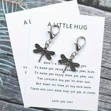 Vintage Dragon Fly Keychain With Pocket Pillow - Suitable For Backpacks, Bags, And Gifts - 2 - Xem 4