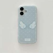 Angel Polka Wings Phone S25 S24 S23 S22 S21 FE Ultra Plus 4G 5G Texture Back Cover.Accessories. - YSK-320HKX83A1 - 查看 1