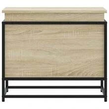 Boîte de rangement vidaXL avec couvercle Sonoma 60x40x51,5 cm Matériau à base de bois - Tabac - Voir 4