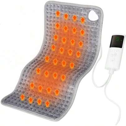 Almohadilla Térmica Eléctrica, Compresas Calientes Terapeuticas, 9 Niveles de Calor y 4 Tiempo, Apagado Automático, Plegable y Lavable a Máquina, Manta Termica para Aliviar de Rodilla Espalda Pierna