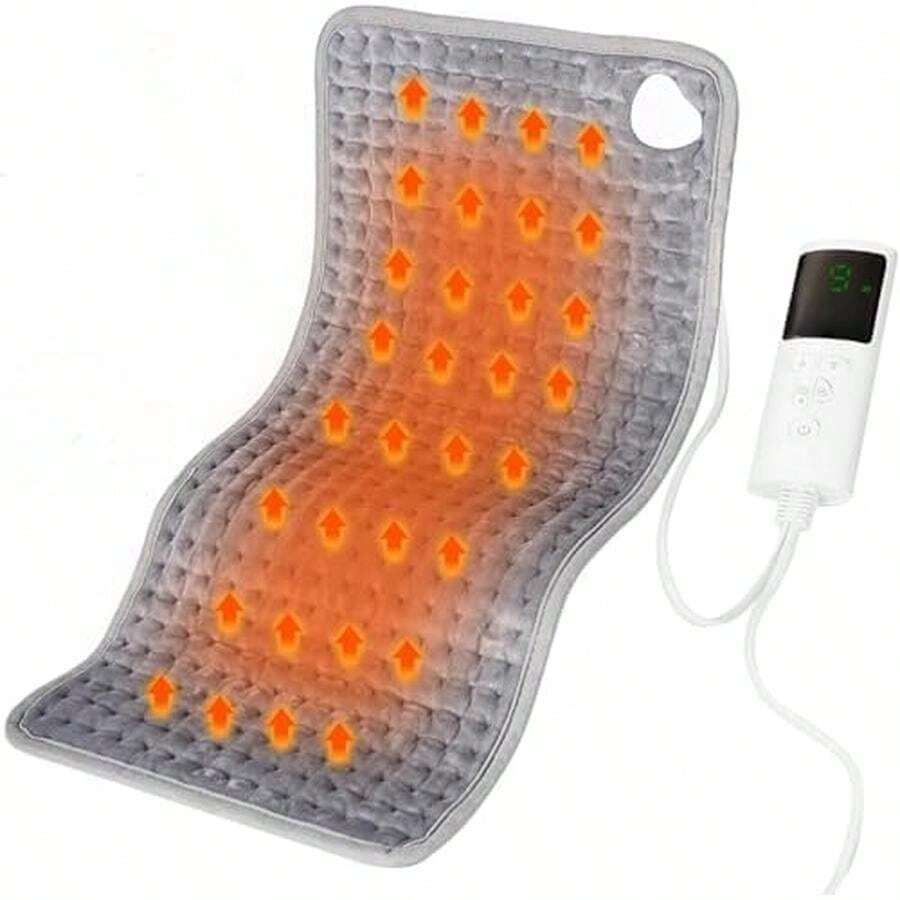 Almohadilla Térmica Eléctrica, Compresas Calientes Terapeuticas, 9 Niveles de Calor y 4 Tiempo, Apagado Automático, Plegable y Lavable a Máquina, Manta Termica para Aliviar de Rodilla Espalda Pierna - 60*30 - Ver 1
