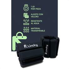 Lincky Strength Training Wrist & Ankle Weights - Black - View 3