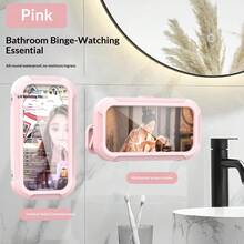Waterproof Phone Case For Shower, Bathroom, Kitchen, Hands-Free Touchscreen Phone Holder, No Drilling Required