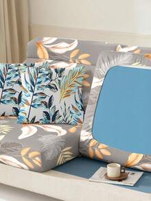 1 Pc Sofa Slipcover Stretch Material Sofa Seater Cushion Cover Solid Color Sofa Cover - Multicolor - View 14