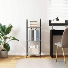 Étagère vidaXL Gris Sonoma 40 x 30 x 109 cm Matériau à base de bois - Gris - Voir 4