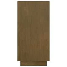 Bibliothèque vidaXL en pin massif couleur miel, 80 x 35 x 71 cm - Tabac - Voir 6