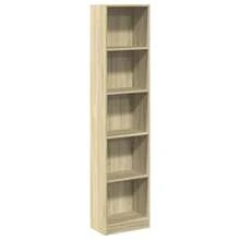 Estante vidaXL Sonoma Oak 40x24x176 cm Material à base de madeira - Castanho - Ver 3