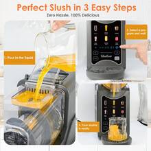 Commercial Slushie Machine - 88oz Single Tank Frozen Drink Maker For Margaritas, Smoothies & Cocktails, Easy-Touch Control, Home/Bar/Cafe Use - US A Type Plug(110-127V) - View 3