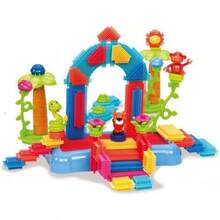 Bristle Blocks – Bloques de construcción entrelazados Stem – Juego de 58 Piezas para niños pequeños y niños – Bloques de árboles y Animales – Cubo de Almacenamiento – 2 años + - 58 piezas de aventura en la selva - Ver 3