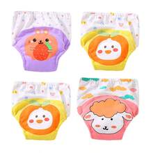 4pcs/Set Reusable Baby Cloth Diapers, Waterproof Leak-Proof Training Pants For Newborns, Washable & Reusable
