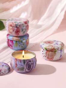 Set 4 Lilin Aromaterapi Lilin Kedelai Aroma Bunga Kering, untuk Kamar Tidur & Pasangan, Natal - Multi-aroma - View 10
