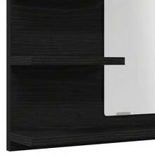 Specchio da bagno vidaXL effetto rovere nero 60x10,5x45 cm Materiale a base di legno - nero - Visualizzare 9