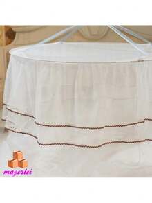 Mosquitera de cúpula Universal, malla fina de entrada única, cortina de encaje, decoración de dormitorio, fácil instalación - Multicolor - Ver 7