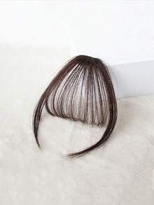Chic Clip In Bangs For Women Wispy Natural Hairpiece Versatile Fake Bangs Curved Fringe Extension For Instant Volume - 深棕色 - 查看 2
