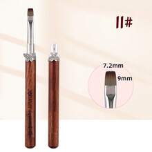 Bộ cọ trị liệu móng bằng gỗ đàn hương Nhật Bản, bút vẽ móng chuyên dụng, bút tạo hiệu ứng chuyển màu và kẻ đường viền. - Rỉ Nâu - Xem 23