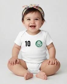 Baby Bodysuit, Children's Clothing, Soccer Teams, Brazilian Clubs, Bodysuit - 棕櫚樹 - 查看 2