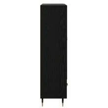 Table haute vidaXL aspect chêne noir 69,5 x 31 x 115 cm Matériau à base de bois - Noir - Voir 7