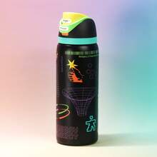 OWALAo Free.Sip Limited Edition 24 Oz / 32 Oz Sports Water Bottle,  Stainless Steel Water Bottle, Luminous Cup. Leakproof With Pop-Up Lid, Easy To Clean. Available In A Variety Of Colors, The Pattern Is Clear And Exquisite. A Water Bottle Designed For Water Drinkers, Suitable For Running, School, Fitness, Halloween, Thanksgiving Day. New Fashion Water Bottle For Women. It's A Good Choice For A Gift. [Christmas Gifts] - 32oz/945ml - khác - Xem 4