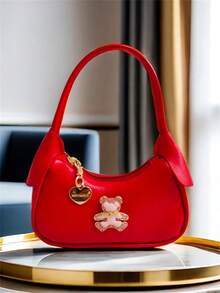 Children's Cute Bear Girls' Handbag, Holiday Gift, Fashion High-End Princess Mini Wallet Purse For Little Girls - one-size - View 19