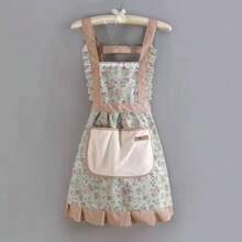 Women's Aprons With Pockets Floral Aprons Large Pocket Apron Suitable For Housework And More - Multicolor - View 7
