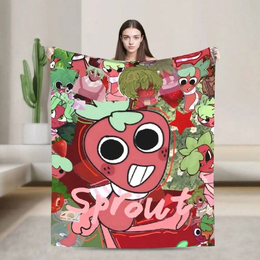 Dandys World Astro Blanket Super Soft Pattern Plush Bedding Throws For Couch Chair Sofa Bed Travel Flannel Bedspread Bed Cover2.Jpg - 白色 - 查看 1