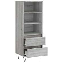 vidaXL Credenza alta grigia Sonoma 40x36x110 cm Materiale a base di legno - Grigio - Visualizzare 6