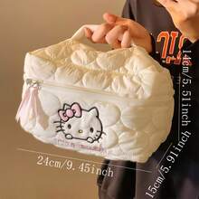 SANRIO 1件装节日礼物Hello Kitty时尚化妆包，大容量化妆品收纳袋，手提包，桌面收纳，化妆间装饰，化妆包，旅行必备 - 彩色 - 查看 10