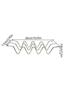 2pcs Taco Stand, Stainless Steel Tray Style Taco Holder, Multi-Compartment Taco Rack, Sandwich Holder Desktop Organizer, Tortilla Warmer, Taco Platter, Colorful Taco Tray Stand, Party Decor, Premium Taco Bar Accessories, Each Holds 4 Tacos, Taco Plate Rack, Dishwasher & Microwave , Wedding Decor, Wedding Party Supplies - Multicolor - View 10