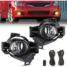ASDNilight - Conjunto de luz antiniebla compatible con Nissan Altima 2010 2011 2012 con lámparas de lente transparente de repuesto H11 12 V 55 W - Nissan Altima 2010-2012 - Ver 2
