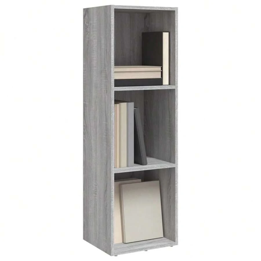 Bibliothèque/Meuble TV vidaXL Gris Sonoma 36x30x114 cm Matériau à base de bois - Gris - Voir 1