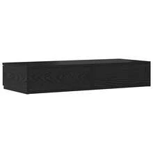 vidaXL Bettschubladen Schwarz Eichen-Optik 90 x 36,5 x 16,5 cm - Schwarz - Übersicht 8
