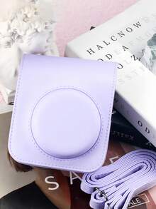 Estuche de cámara de cuero PU adecuado para Mini 11/12, resistente a arañazos, a prueba de golpes, se adapta a cámara instantánea, correa de hombro ajustable, regalo perfecto para cumpleaños, Año Nuevo, Día de San Valentín, decoración del hogar, viajes, vuelta al colegio - Multicolor - Ver 16