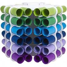 ArtBin 6864AS Estante de almacenamiento de vinilo, almacena 12 rollos de vinilo, color(Torre de almacenamiento de vinilo) - Multicolor - Ver 1