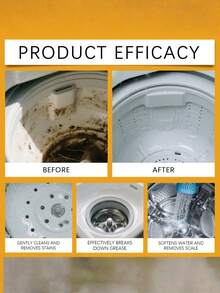 Washing Machine Cleaning Tablets, Gentle Stain Removal & Descaling Effervescent Tablets, Household Washing Machine Daily Cleaning Agent. Washing Machine Cleaning Tablets, Blue/White - Multicolor - View 5