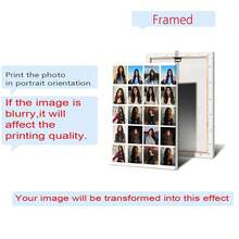 1pc Customized Super Cool Photo Canvas Art, Birthday Commemoration, Couple's Life Record, Family Life Record, Friendship Record, Living Room Bedroom Wall Decor, Personalized Canvas Art - Multicolor - View 33