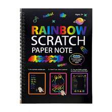 Colorful DIY Scratch Art Painting Craft Kit - Black - View 6
